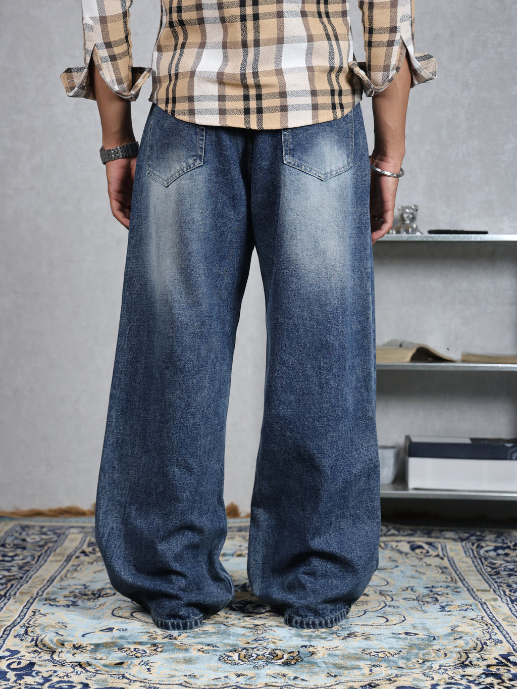 DEEP BLUE BAGGY