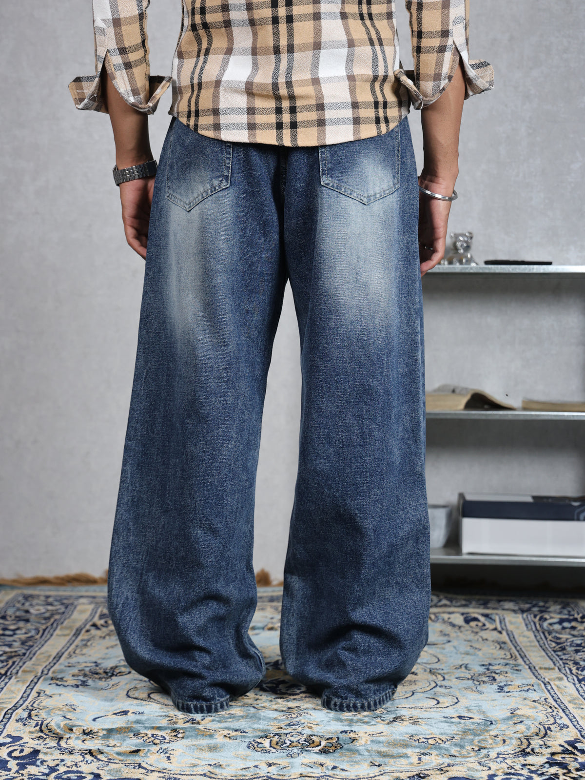 DEEP BLUE BAGGY