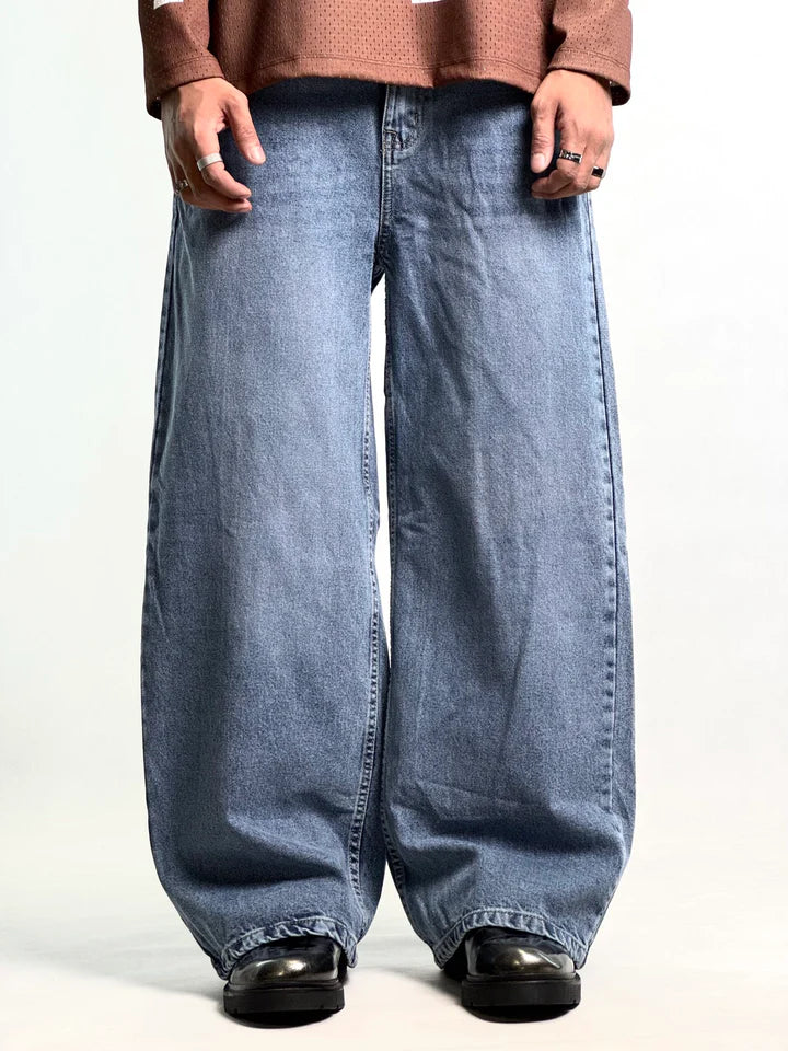 Blue baggy denim