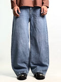 Blue baggy denim